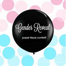Gender Reveal Party Decor Silber Geschlecht Reveal Balloon mit Quasten